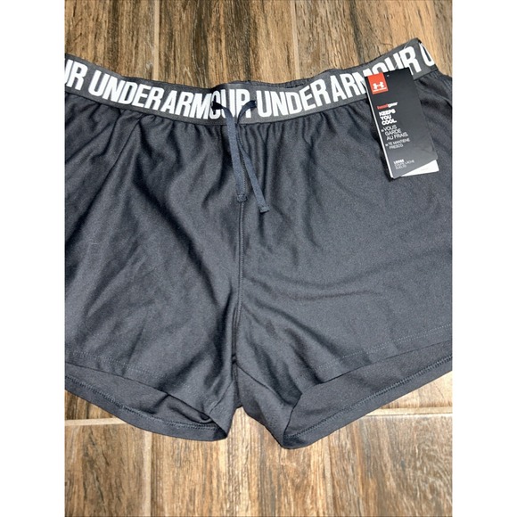 NWT Under Armour Womens Heatgear Running Shorts Gray Size L - Picture 10 of 14